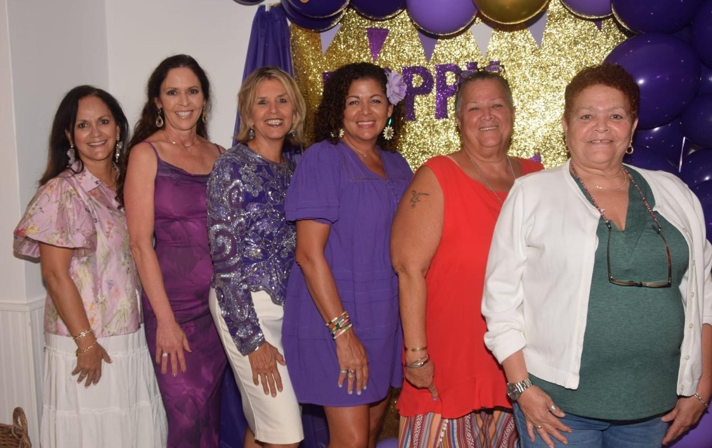 The same cousins, now adults, at a 90th birthday celebration